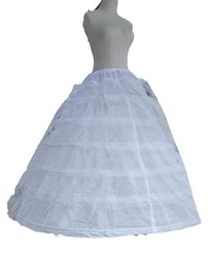 Grote witte petticoats super gezwollen baljurk slip onderrok voor volwassen bruiloft formele jurk grote 6 hoepels lange crinoline gloednieuw5656513