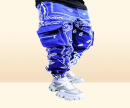 Big yards Pantalons de fret Men039s Imprimez lâches Jogging masculin confortable pantalon empilé Men Hip Hop Streetwear S5xl8988187