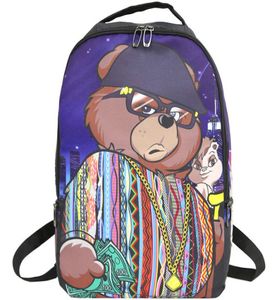 Biggie Bear Backpack S Coole Daypack Street School Bag Spray Rucksack Sport School Tas Outdoor Day Pack8364399