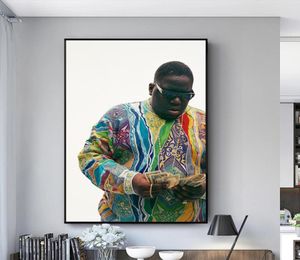 Biggie Smalls Canvas Art Partters and Prints Portrat of Biggie Smalls Canvas Pinturas en el arte de la pared Modern Picture Home Decor8170456