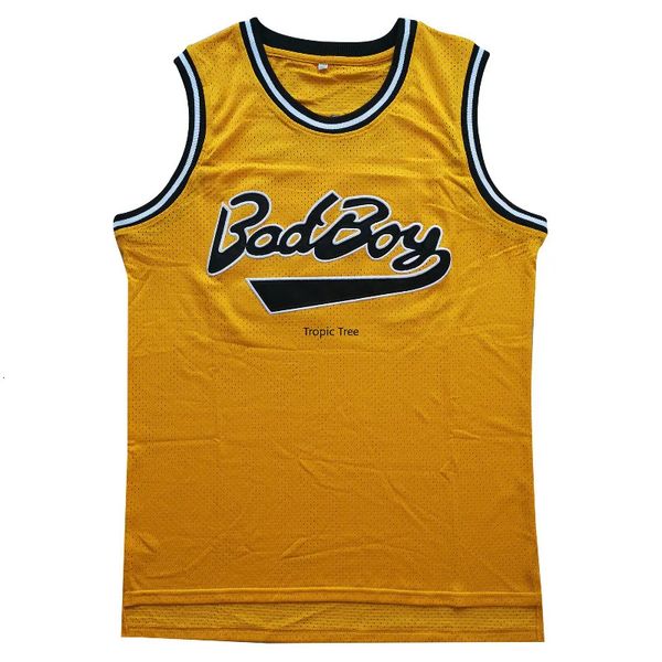 Biggie Smalls Jersey 72 Badboy Basketball Jerseys Mens Sports Shirt Movie Cosplay Clothing Us Size S-xxxl Yellow 240418
