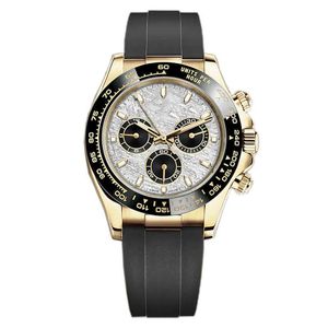 Bigseller_watch Reloj automático de 41 mm con ojos, reloj mecánico, reloj de acero resistente al agua con tres zafiros inoxidables para hombre, dorado Tlqka