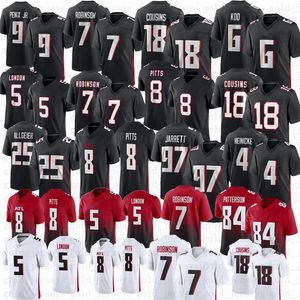 Michael Penix Jr Kirk Cousins Bijan Robinson Football Jersey 5 Drake London Younghoe Koo Darnell Mooney AJ Terrell Michael Vick Tyler Allgeier Kyle Pitts