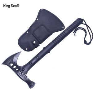 Bijl King Sea Hammer Moersleutelbijl Fire Ice Army Koolstofstaal Tactische Tomahawk Outdoor Praktische Bijl Glasvezelhandvat Handgereedschap