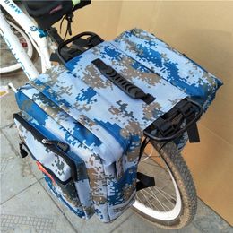 Bolsa para bicicleta, estante trasero de doble cara, bolsa para maletero de camuflaje, asiento trasero para bicicleta de montaña y carretera, paquete de equipaje 240116