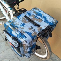 Sac de vélo à vélo à double côté arrière rack de camo coque camo sac de tronc de montagne de la route de la route du siège de queue paquet de sacsages 240418