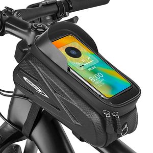 Sac de vélo sac avant poutre avant coquille de vélo de vélo de cycle supérieur sac de tube supérieur sac de vélo 240429