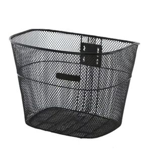 Panier de vélo épais avec vis, robuste, facile à installer, rangement d'articles en métal, grande capacité, panier de cyclisme, accessoire de vélo pour étudiant 240301