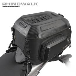 Cestas de bicicleta Rhinowalk Bolsa de motocicleta mt2335 Impermeable 35L Caja superior Universal para BMW Equipaje Alforjas Cajas traseras 230726