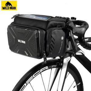 Fiets Manden WILD MAN Fietstas Grote Capaciteit Waterdichte Voorbuis Fietsen MTB Stuur Kofferbak Fietstas Accessoires 230726