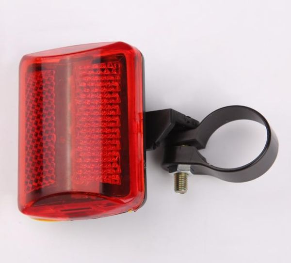 Feu arrière de vélo à 5 LED, lumière rouge, clignotant d'avertissement de sécurité pour vtt, sans batterie, 2667098