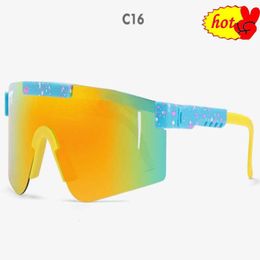 Bike Bicycle Fashion Polarisated Cycling Glasses Outdoor Sunglasses UV400 Sports bril Mtb Goggles met Case 2024 Hot Pits-01 5A 16