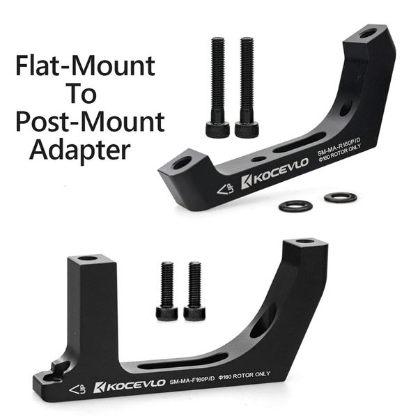 Adaptador de pinza de freno de disco para frenos de bicicleta, convertidor de bicicleta de montaje plano a poste para Rotor, accesorios de carretera de 160mm 230619