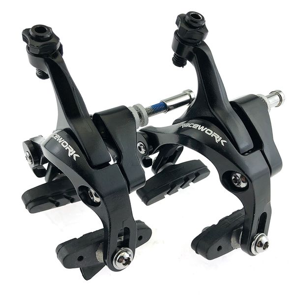 Freins de vélo RACEWORK Vélo Double Pivot Étrier Type de Traction Linéaire Frein de Route Racing Aluminium Côté C Avant et Arrière 230619