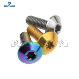 Frenos de bicicleta titanio/perno Ti M5x15mm para tornillos de vástago de freno de motocicleta tornillo Allen avellanado