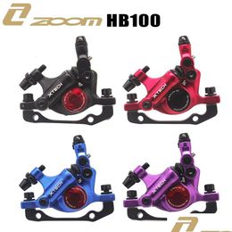 Frenos de bicicleta Zoom Hb100 MTB Línea Pling Pinzas de freno de disco hidráulico Delantero Trasero 230619 Entrega de caída OTPWP