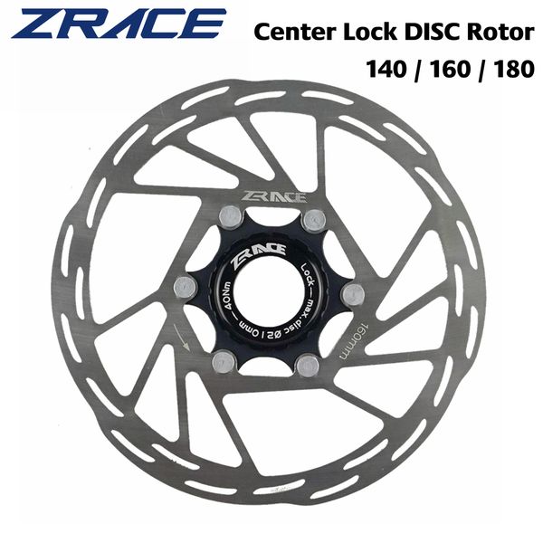 Freins de vélo ZRACE Center Lock Disc Rotor rotor de frein de vélo Forte dissipation thermique rotor flottant 140mm 160mm 180mm VTT Frein à disque de route 230606