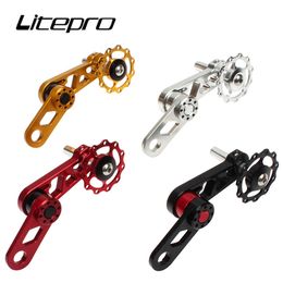 Bike Chains LitePro Chainring Spanner Achter Derailleur Zipper vouwketengeleider Poelieonderdelen voor ovale tandplaat Accessoire 230325