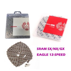 Chaînes de vélo SRAM SX NX GX EAGLE Chaîne vtt 12 vitesses 122 126 maillons Vélo de montagne avec verrouillage électrique Quick Link 230621