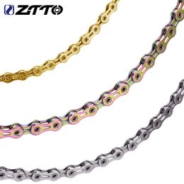 Fietskettingen ZTTO 12 Speed Bike Chain 126 Links MTB Mountain Road 12S Fietskettingen 12speed 24s Met Missing Link Connector 230606