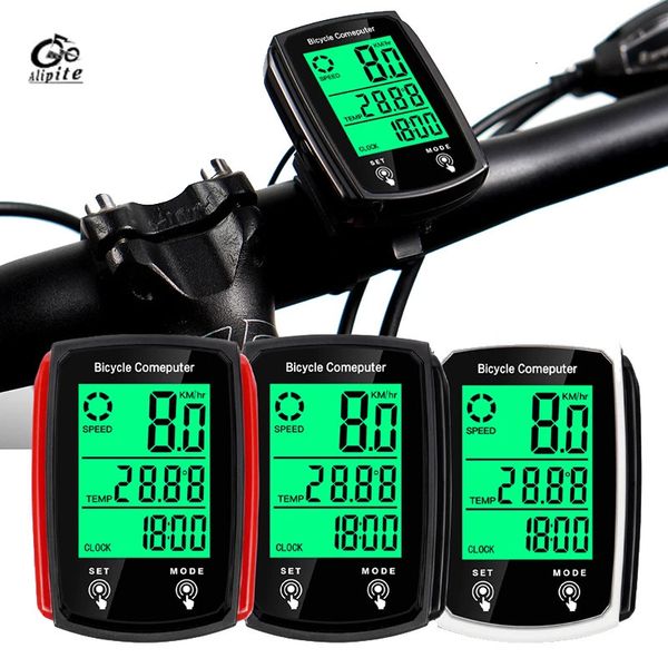 Ordinateurs de vélo Ordinateur de vélo Vélo Vision nocturne Chronomètre Filaire Compteur de vitesse étanche Compteur kilométrique Compteur de vitesse de vélo Accessoires de vélo 231129