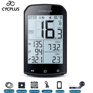 Bike Computers Cycplus M1 Bicycle Computer GPS Draadloze kilometerteller Mountain Road Cyclocomputer Speedometer Cycling Cadans Hartslagsensor 230811