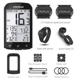 Bike Computers Cycplus M1 Bike Accessories GPS Bicycle Computer Cycling Speedometer BLE 5.0 Ant Cyclus Ciclismo Kilometer Teller voor fiets 231218