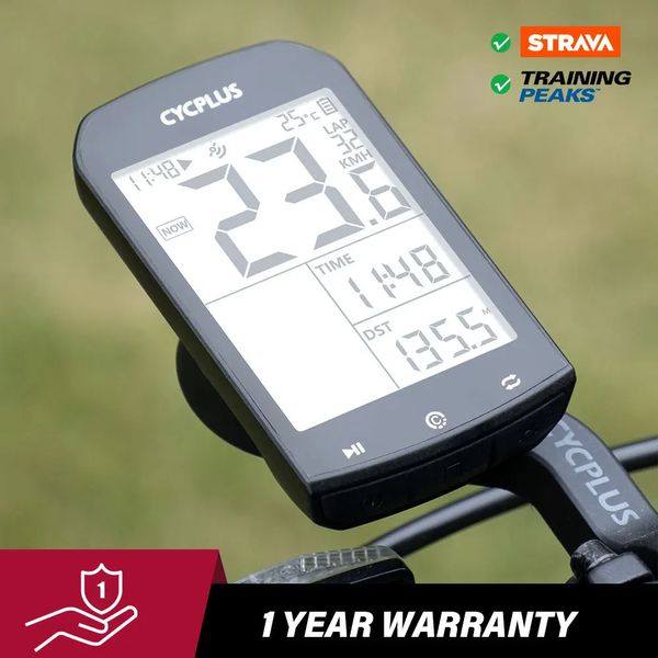 Ordinateurs de vélo CYCPLUS M1 vélo GPS compteur de vitesse de vélo ordinateur de vélo Bluetooth 4.0 ANT IPX6 odomètre accessoires de vélo 231129