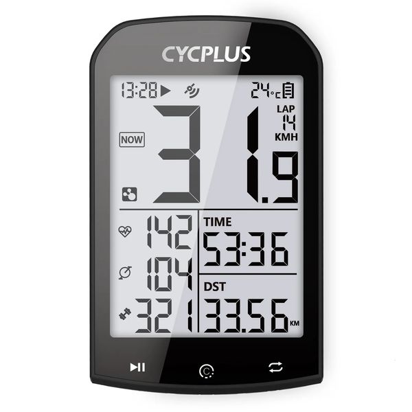 Computadoras para bicicletas CYCPLUS M1 GPS Bicicleta Computadora Ciclismo Velocímetro Bluetooth 5.0 Ant Ciclismo Medidor de velocidad para Garmin Zwift Accesorios para bicicletas 230928