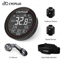 Fietscomputers CYCPLUS M2 Draadloze GPS Fietscomputer ANT Bluetooth Fietsen Racefiets MTB Waterdicht Snelheidsmeter Cadans Power Accessoires 230829