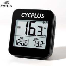 Fietscomputers CYCPLUS Draadloze Stopwatch GPS Fietscomputer Waterdicht IPX6 Fietsen Kilometerteller Fietsaccessoires 230918