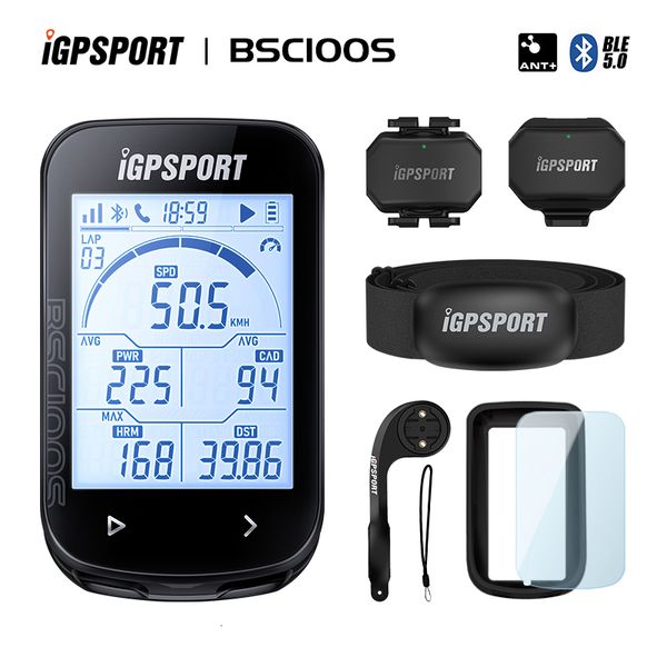 Ordinateurs de vélo IGPSPORT BSC100S IGP 100S GPS Cycle vélo ordinateur sans fil compteur de vitesse vélo chronomètre numérique vélo odomètre capteur ANTBLE 230919