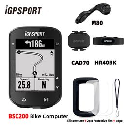 Ordinateurs de vélo IGPSPORT BSC200 mise à niveau de l'ordinateur par igs320 igs50s ordinateur de cyclisme IPX7 ANT GPS 72H durée de vie de la batterie vélo vitesse Cadence Sersor 230829