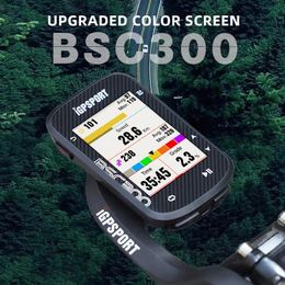 Ordinateurs de vélo IGPSPORT BSC300 300 ordinateur de vélo sans fil GPS compteur de vitesse de vélo compteur kilométrique ANT APP Sync pente altitude écran couleur 231101