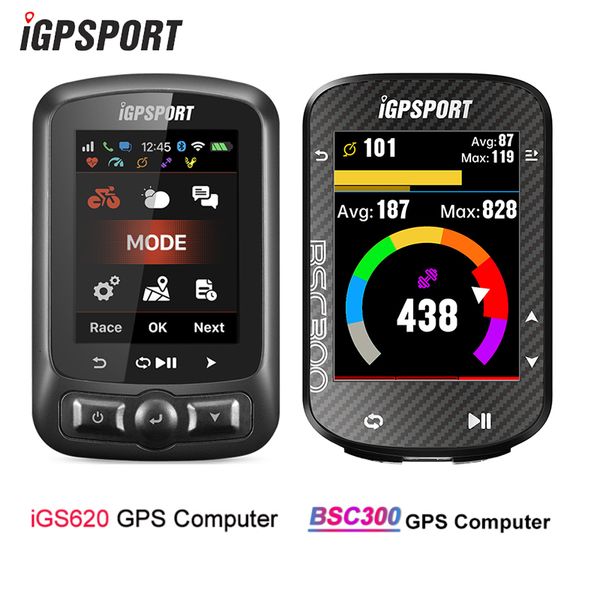 Ordinateurs de vélo IGPSPORT IGS620 BSC300 GPS Ordinateur de vélo Portugais Ant Navigation Compteur de vitesse Moniteur de fréquence cardiaque Accessoires extérieurs 230823