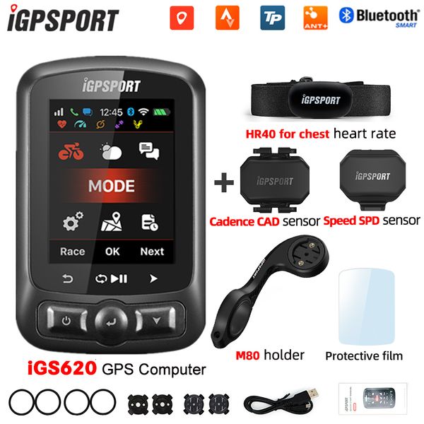 Computadoras para bicicleta iGPSPORT IGS620 IGS 620 GPS Ciclismo Computadora inalámbrica Hormiga Bluetooth Navegación Velocímetro GPS Accesorios para bicicletas al aire libre 230729