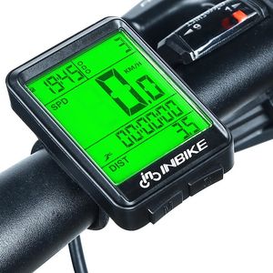 Ordinateurs de vélo INBIKE ordinateur de vélo sans fil et filaire vtt vélo vélo odomètre étanche vélo compteur de vitesse chronomètre LED taux numérique 231018