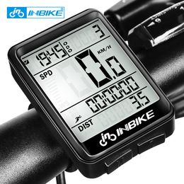 Ordinateurs de vélo INBIKE étanche à la pluie vtt vélo ordinateur vélo compteur de vitesse sans fil filaire odomètre vélo montre écran LED mesurable montre IC321 230919