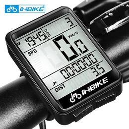 Ordinateurs de vélo INBIKE étanche à la pluie vtt vélo ordinateur vélo compteur de vitesse sans fil filaire odomètre vélo montre écran LED mesurable montre IC321 231018