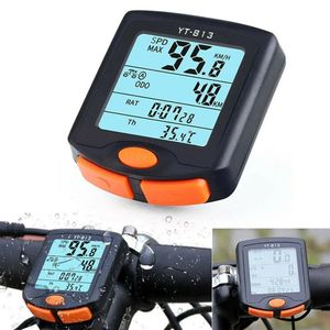 Fietscomputers LCD-scherm Fietssnelheidsmeter ABS Digitale fietscomputer Kilometerteller Fietsmotorfiets Snelheidsmeter Fietsen Accessoires 231129