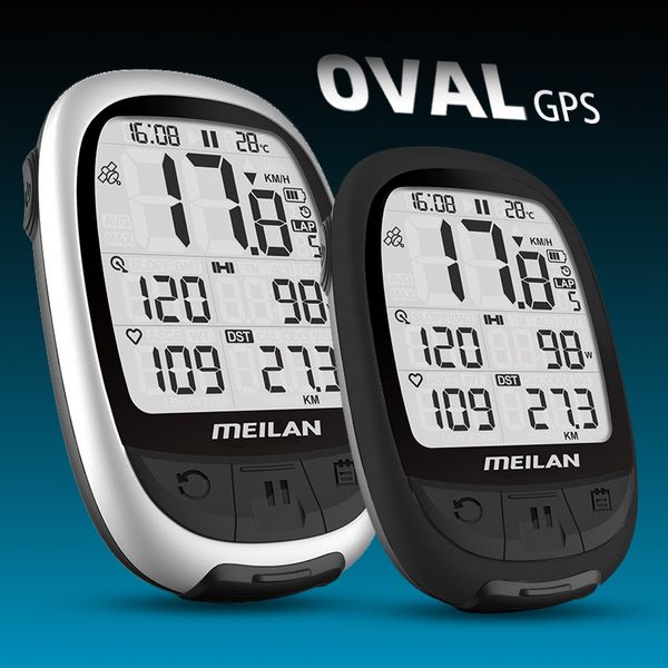 Computadoras para bicicletas Meilan Oval M2 Navegación GPS Ant Ciclismo Computadora Soporte Conexión con cadencia Frecuencia cardíaca Mujer Hombre Forma redonda Medidor 230823