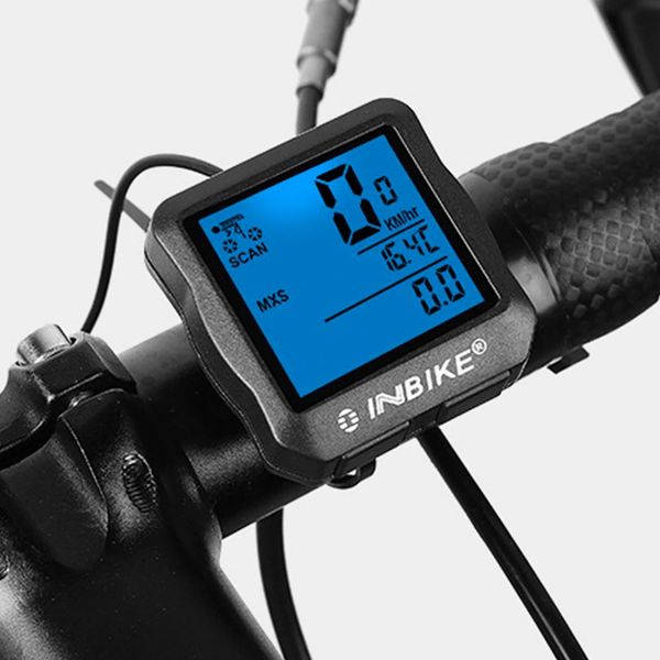 Ordinateurs de vélo Ordinateur de vélo en plastique LCD numérique VTT route vélo odomètre numérique filaire chronomètre GPS compteur de vitesse filaire accessoires de vélo 231216