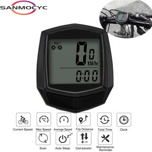 Bike Computers Universal Bicycle Computer Wired Speedometer Digital Waterproof Magnet Sensor Cycling Odometer Multi-Function Bike Accessories 230716