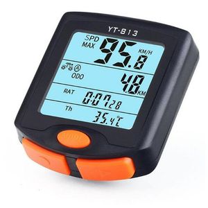 Ordinateurs de vélo Ordinateur de vélo étanche sans fil et filaire Route VTT Vélo Vélo Compteur kilométrique Chronomètre Compteur de vitesse Montre Digital Bike Compute 230716