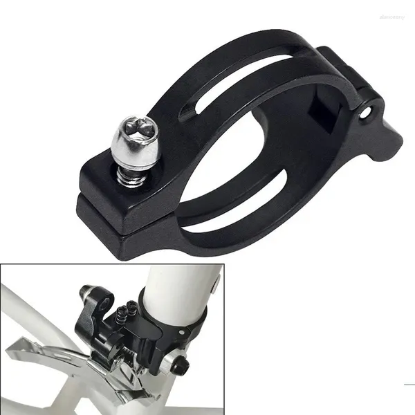Desviadores de bicicletas 31,8/34,9 mm Adaptador de desviador delantero de bicicleta Colgante/bloqueo de soldadura en abrazadera de banda de anillo de sujeción