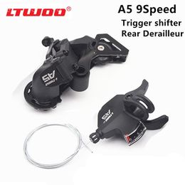 Dérailleurs de vélo LTWOO A5 1x9vitesse Kit de manette de vitesse de vélo 9 vitesses dérailleur arrière compatible Shimano 230825