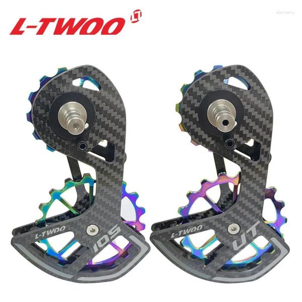 Desviadores de bicicletas LTWOO UT 105 Bicicleta Rodamiento de cerámica Fibra de carbono Jockey Polea Juego de ruedas Guía trasera Ultegra / DURA ACE