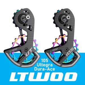 Fiets Derailleurs LTWOO UT Fiets Keramische Lager Koolstofvezel Katrol Wiel Set Achter Gids 11 Speed 34T Ondersteuning SHIMANO 230614