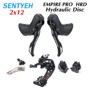 Fietsderailleurs SENSAH EMPIRE PRO HRD Disc 2x12s Hydraulische remgroep voor weggebruik Legering 12s 230825