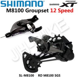 Dérailleurs de vélo Shimano Deore XT M8100 Groupset 12 speep Mountain 1x12speed SL RD levier de dérailleur arrière d'origine 230825